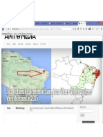 Mapa de Expansão Do Zika Virus No Nordeste Brasileiro