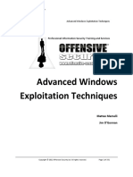 Advanced Windows Exploitation