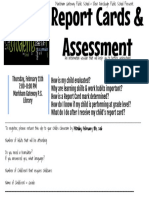 Report Card Assessment Flyer