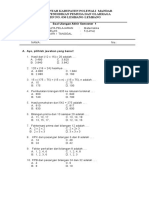 Soal UAS Matematika Kelas 5 Semester 1