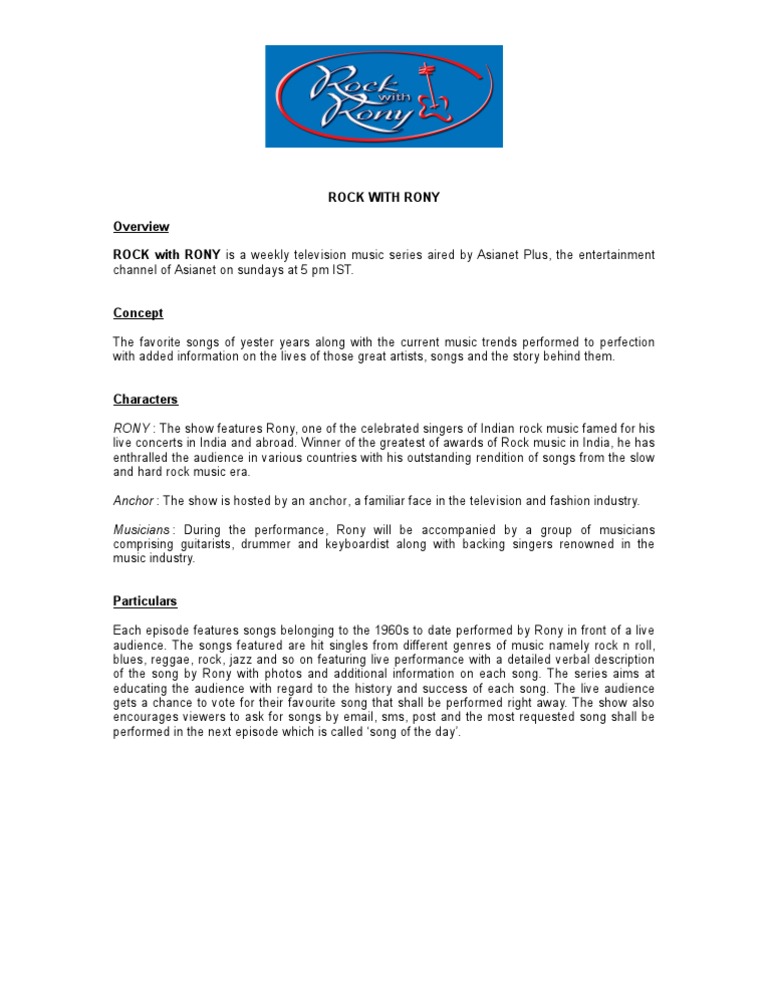 Rock With RONY | PDF | Poetry