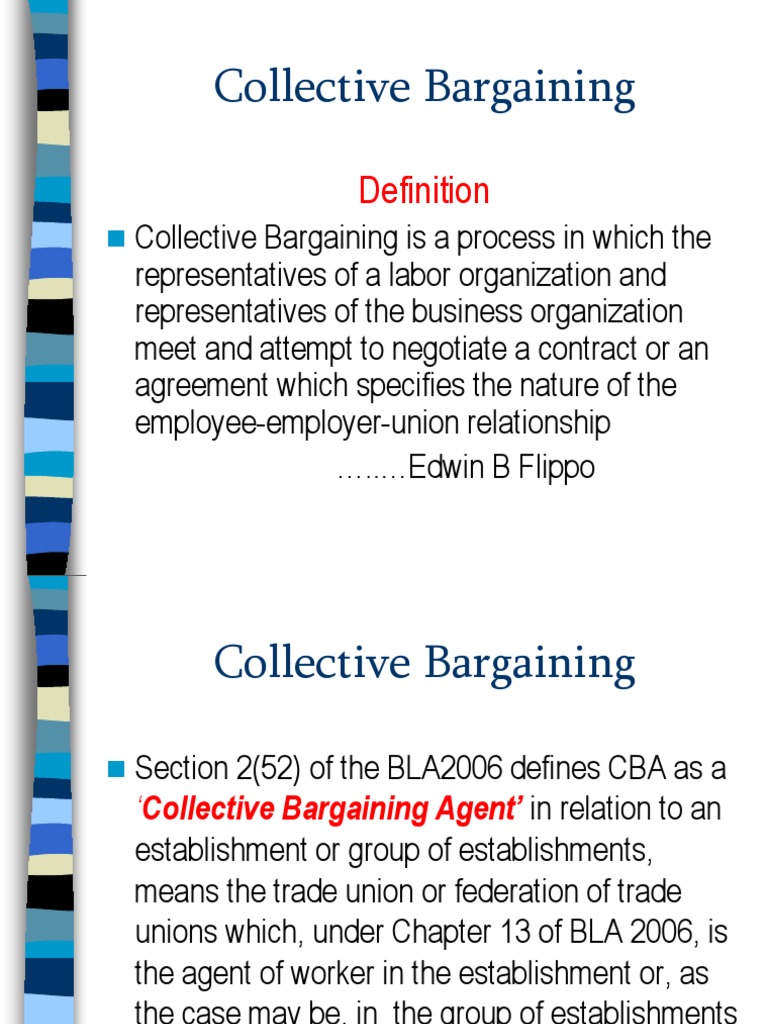 Determining Collective Bargaining Representatives And The Collective