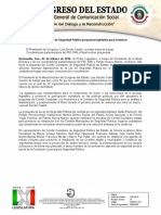 Presenta Comité Ciudadano de Seguridad Pública Propuesta Legislativa para Fortalecer Participación Ciudadana