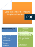 Present Simple Present Continuous 2