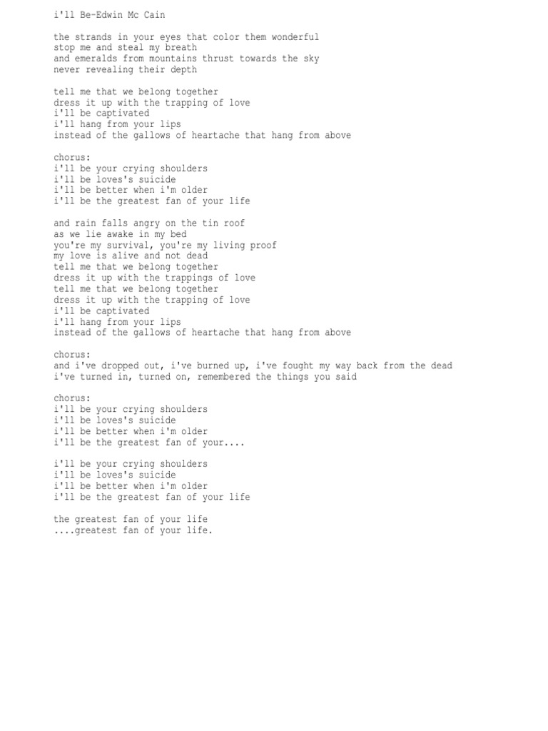 Ill Be Edwin Mccain Ill Be Edwin Mccain