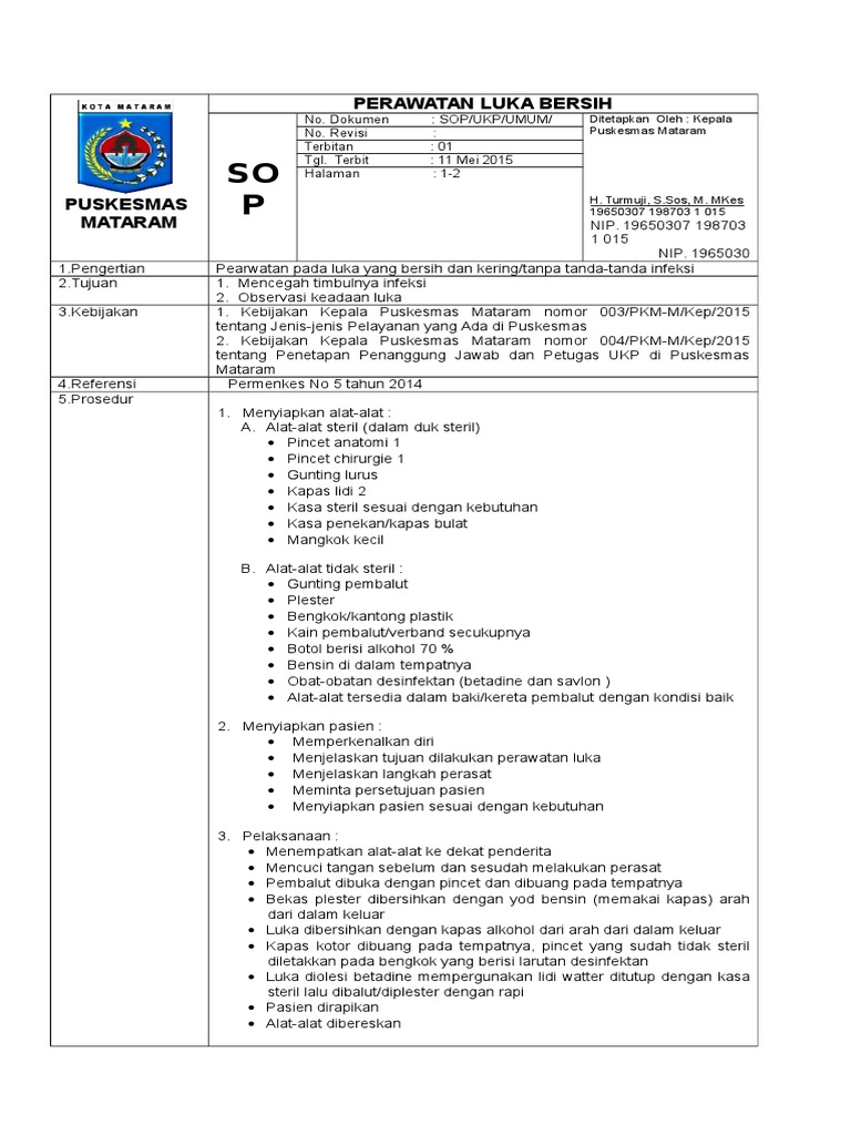 5)SOP Perawatan luka bersih.doc