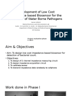 Development of Low Cost Impedance Based Biosensor For The Detection of Water Borne Pathogens