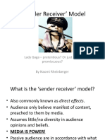 Sender Receiver’ Model