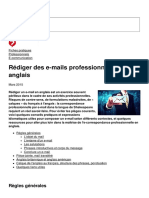 Rediger Des E-Mails Professionnels en Anglais