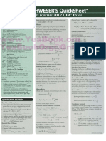 Cfa Level 1 2012 Quicksheet