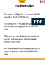 PC Sums and Provisional Sums