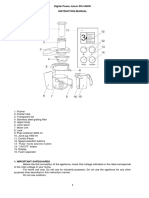 Digital Power Juicer DPJ-800W Instruction Manual