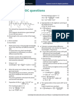 Answers To EOC Questions: Cambridge International AS Level Physics