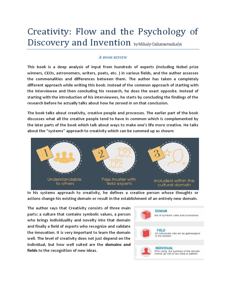 Insights on Creativity and Flow | PDF | Extraversion And Introversion ...