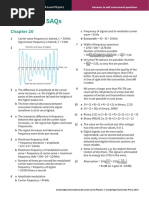 Answers To Saqs: Cambridge International A Level Physics