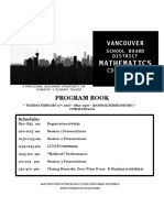 Program Booklet - VSB Math Conference Final