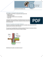 Blockwork foundations and construction techniques