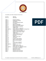 AutoCAD Keyboard Shortcuts PDF