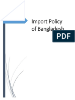 Import Pilocy of Bangladesh Report