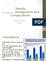 Obesity: Surgical Management and Complications: Mohsin Farooq MS3