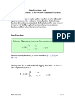Step Functions and Laplace Transforms of Piecewise Continuous Functions