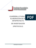 Cuardenillo de Metodologia de La Investigacion