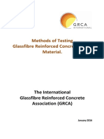 Methods of Testing Glassfibre Reinforced Concrete (GRC) Material