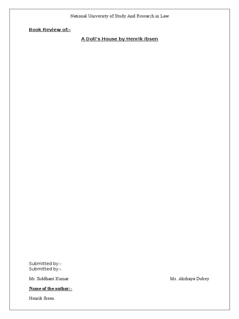 National University of Study and Research in Law Book Review OfA