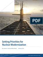 Setting Priorities For Nuclear Modernization