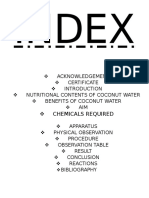 Index: Chemicals Required