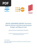 Protection risks for women and girls in the European refugee and migrant crisis