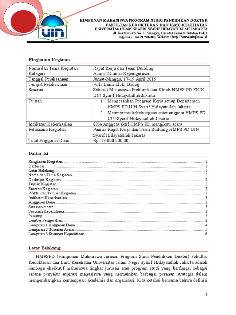 Contoh Proposal Raker PDF
