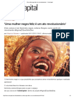 'Uma mulher negra feliz é um ato revolucionário' — CartaCapital