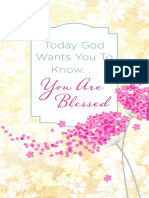 Excerpt from Today God Wants You to Know. . .You Are Blessed by Rae Simons