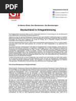 Deutschland in Kriegsstimmung