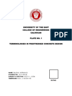 Prestressed Concrete Plate 1 Title Page