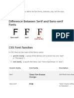 Difference Between Serif and Sans-Serif Fonts