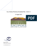 Salinas, CA Preliminary Broadband Plan