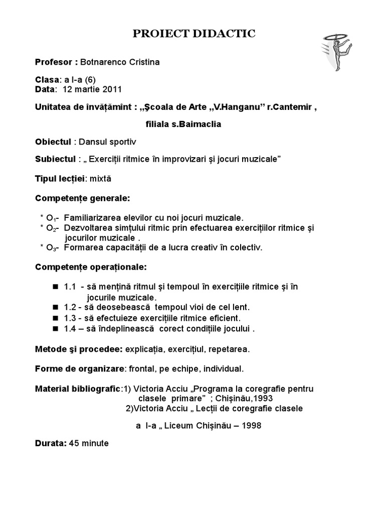 69 Proiect Didactic | PDF