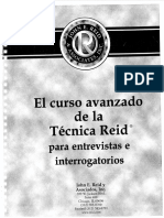 Curso Avanzado Tecnica Reid Entrevista Interrogatorio