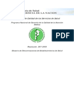 Resolucion Ms 267-2003 - Glosario Denominacion Est de Salud