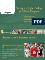 Finding The Right College & Athletic Program: Jennifer Sloan Kaitlyn Skelley Siena College