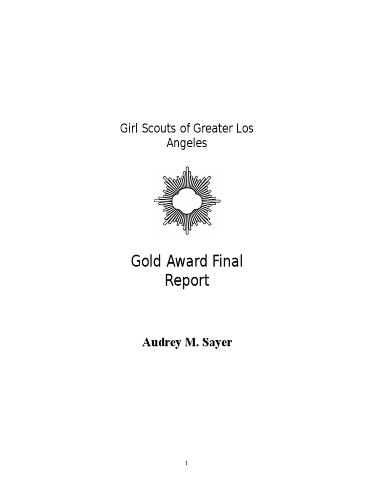 Girl Scout Gold Award Final Report 2 3 16 Final PDF Target