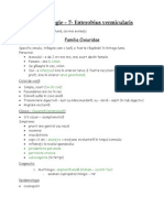 Parazitologie 7 Enterobius Vermicularis