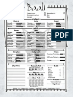 Baali Character Sheet