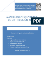 Mantenimiento Redes Distribución Aérea