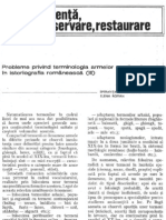 Probleme Privind Terminologia Armelor Medievale in Istoriografia Romaneasca, RM 1 - 1981, de Speranta Diaconescu, Elena Roman