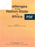 Challenges to the Nation-State Afica- Adebayo