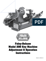 Download Foley Belsaw Model 200 Key Machine Manual by Adam Block SN297886108 doc pdf