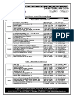 Jadual Pengajian YT FEBRUARI 2016